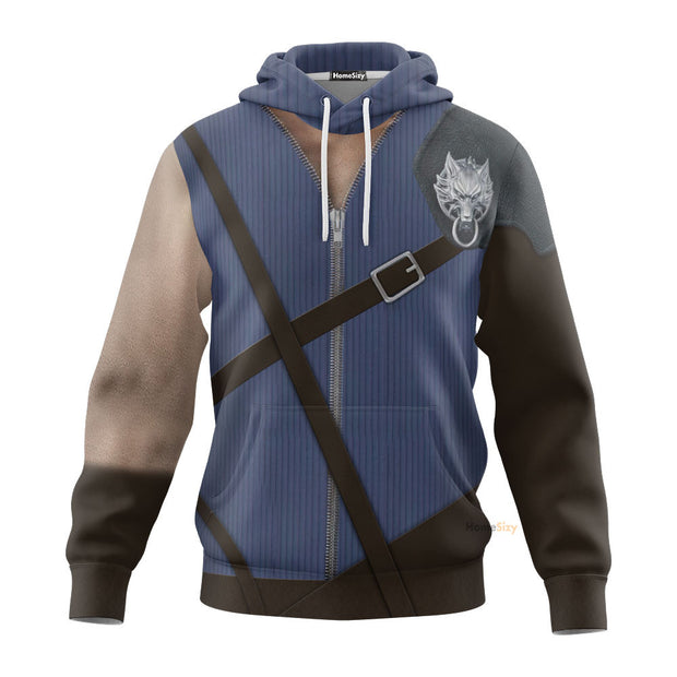 Cloud Strife Final Fantasy Custom Cosplay Costume Hoodie QT205131Hf