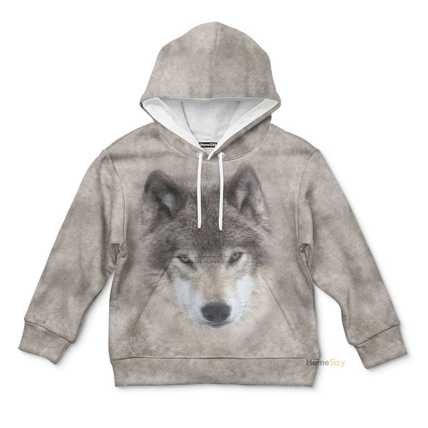 Wolf - 3D Kid Hoodie QT306206Hf
