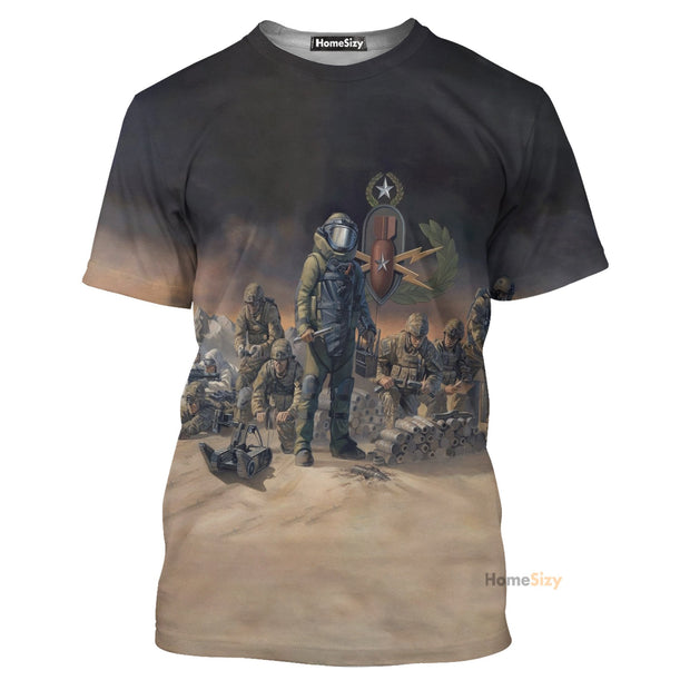 Soldiers Explosive Ordnance Disposal - 3D Tshirt