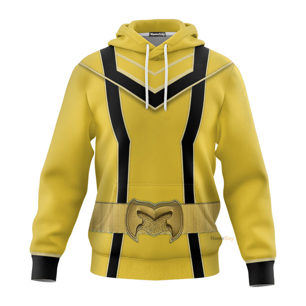 3D Yellow Power Rangers Mystic Force Tshirt Hoodie QT305230Hf