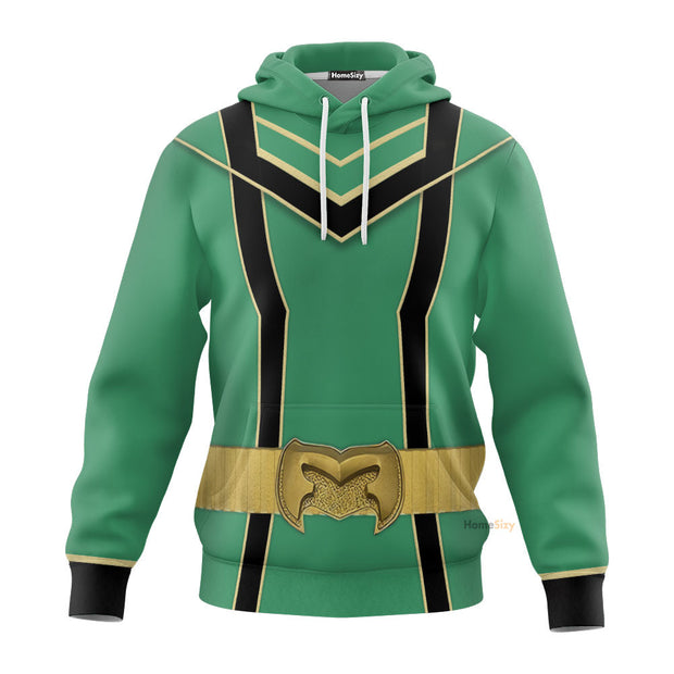 3D Green Power Rangers Mystic Force Tshirt Hoodie QT305227Hf