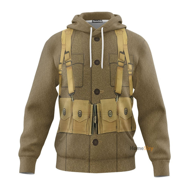 3D WWI Soldier Custom Cosplay Costume Tshirt Hoodie QT210450