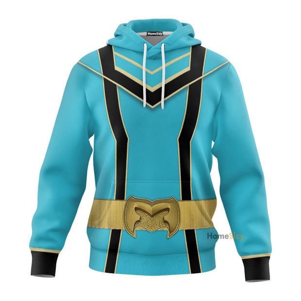 3D Blue Power Rangers Mystic Force Tshirt Hoodie QT206215Hf