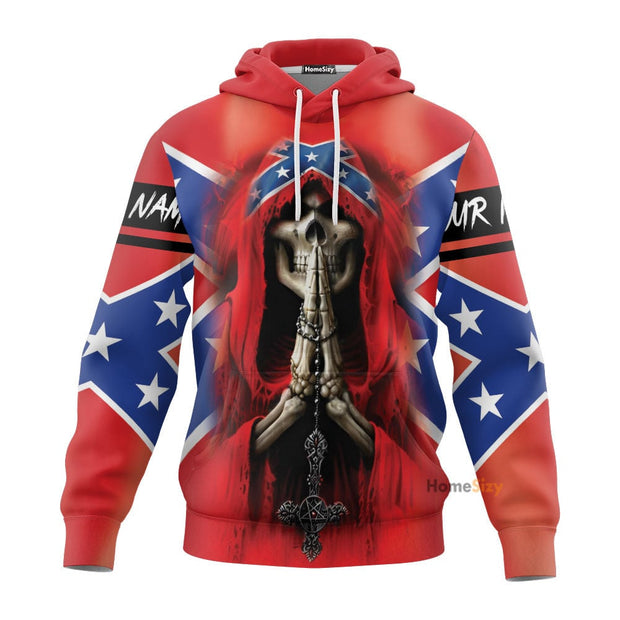 Personalized Custom Name Pray CSA Skull 3D Printed Hoodie QT301336Hf