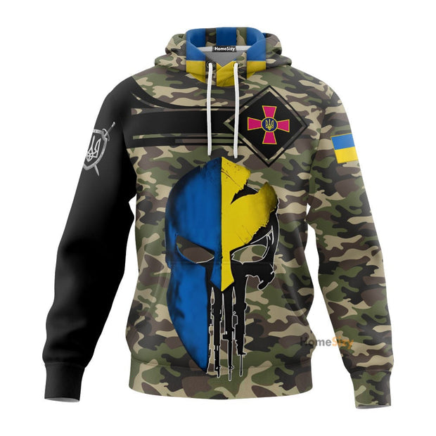 Personalized Custom Name Army Ukraine Slava Ukraini Hoodie Camouflage Clothing Gift QT307151