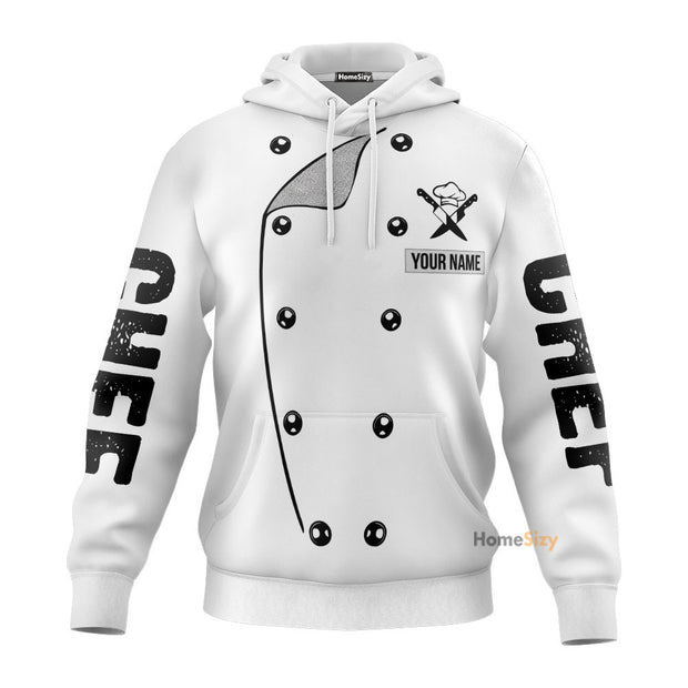 Personalized Custom Name 3D Chef Uniform Tshirt Hoodie QT307248