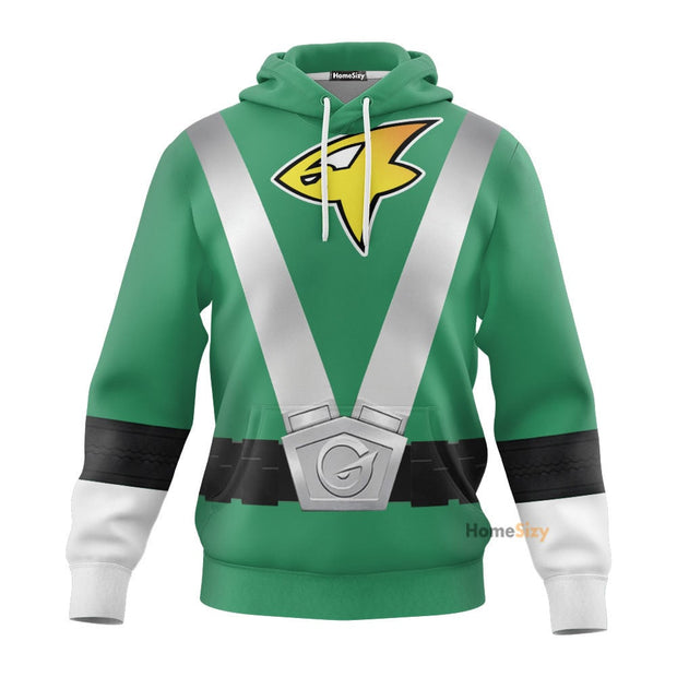 3D Power Rangers RPM Operator Series Green Custom Cosplay Costume Hoodie QT303361Hg