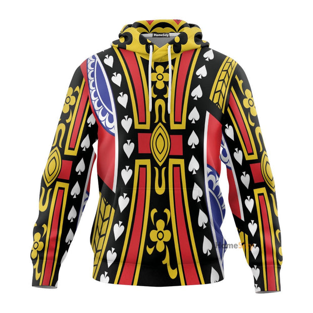 3D King of Spades David Custom Cosplay Costume Tshirt Hoodie QT209383Hf