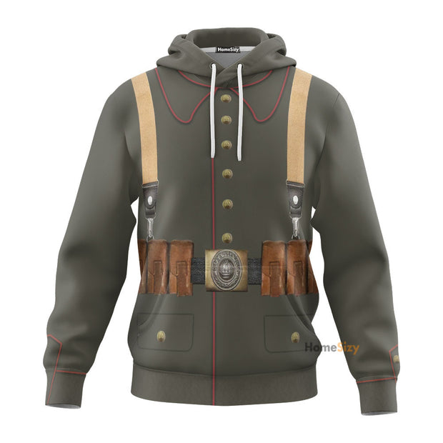3D WW1 German Soldier Tshirt Hoodie QT204288Hf