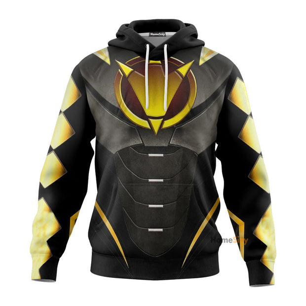 3D Power Ranger Dino Thunder Black Custom Cosplay Costume Tshirt Hoodie QT207163Hg