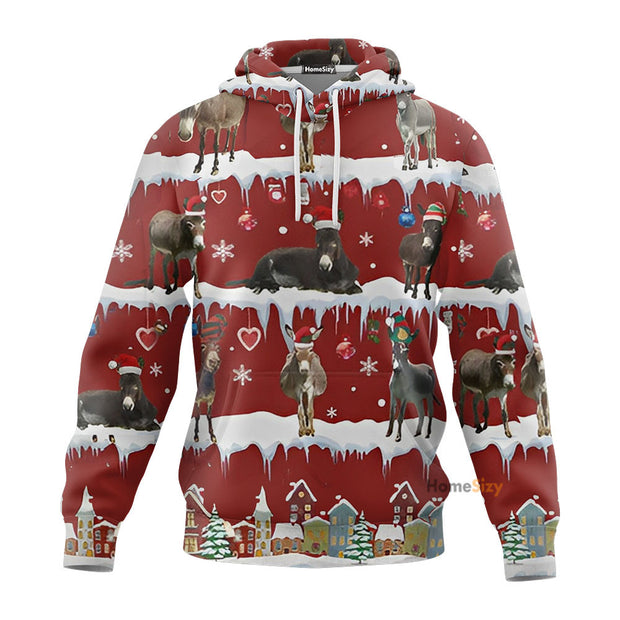 Donkey Christmas - Custom 3D Hoodie QT211207