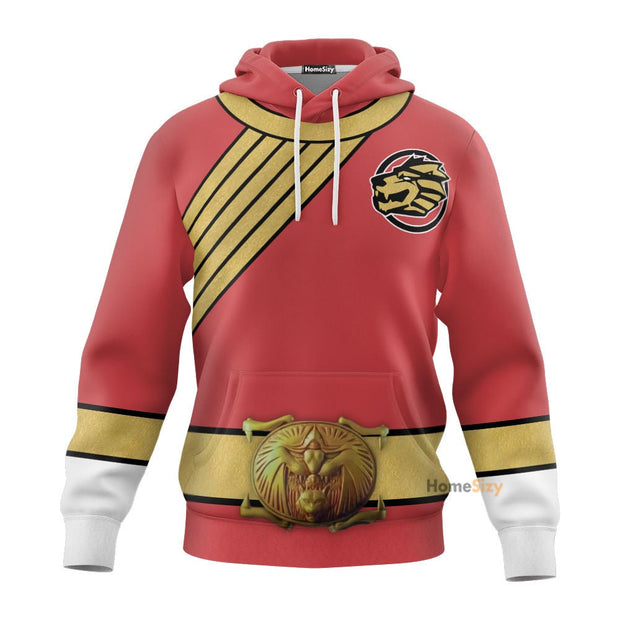 3D Red Wild Force Ranger Custom Cosplay Costume Tshirt Hoodie QT208085Tf