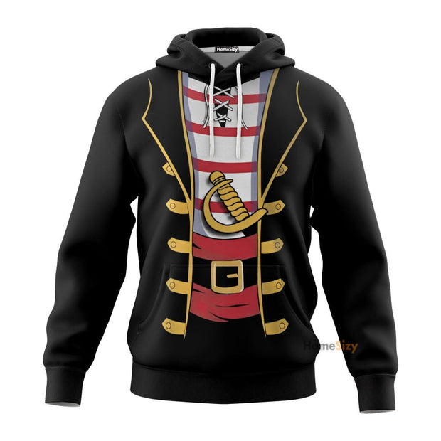 Funny Men's Pirate Custom Cosplay Costume T-shirt - Hoodies QT210706Hf