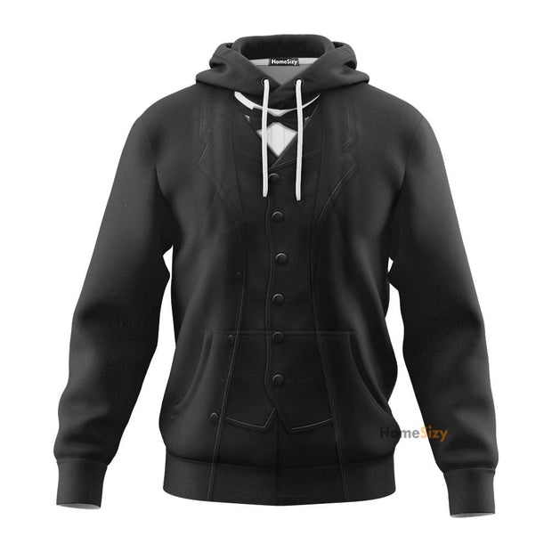 Thomas Edison Custom Cosplay CostumeTshirt Zip Hoodie Long Sleeve QT302181Hf
