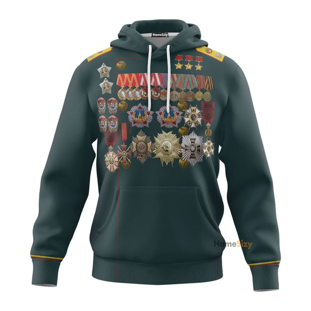 Georgy Zhukov Custom Cosplay Costume Tshirt Hoodie QT207009Hf Zip Hoodie Sweatshirt