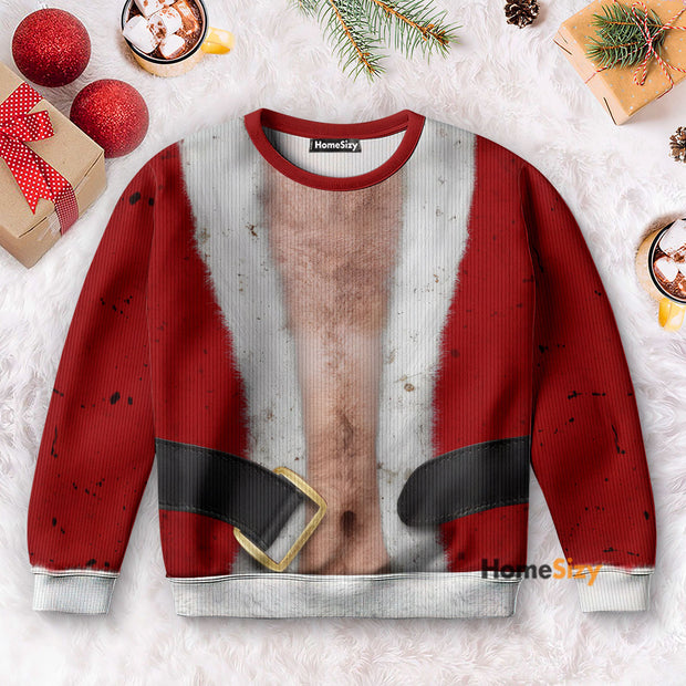 Cosplay Bad Santa - Christmas Gift For Adults- 3D Ugly Christmas Sweater