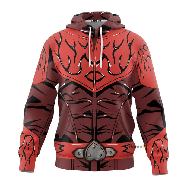 Kamen Rider Den-O Momotaros - Cosplay Costume 3D Hoodie QT312054