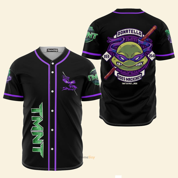 Custom Name TMNT Teenage Mutant Ninja Turtles - Personalized Baseball Jersey