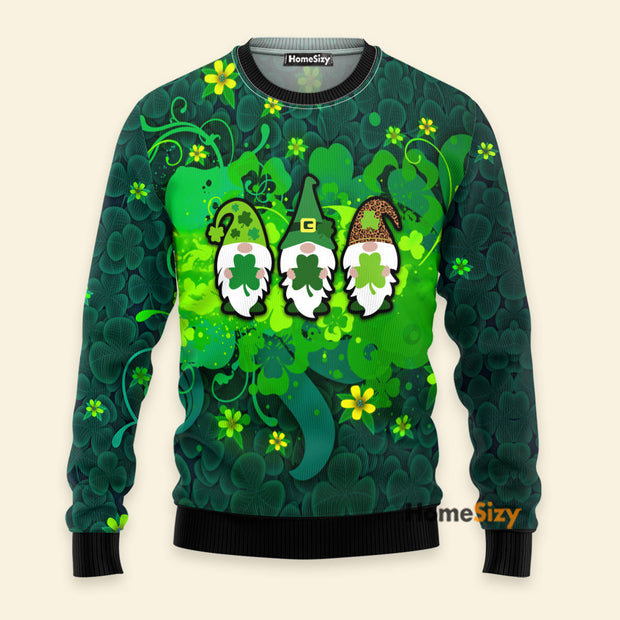 Three Leprechauns Irish Saint St Patrick Day Ugly Christmas Sweater