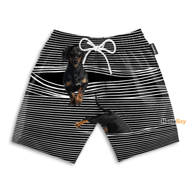 Magic Dachshund Dog Funny Style - Beach Shorts