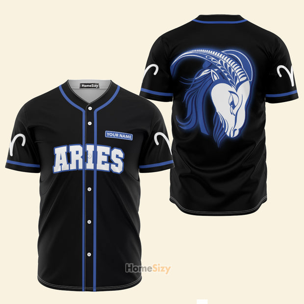 Custom Name Aries Great Zodiac Z13 - Personalized Baseball Jersey
