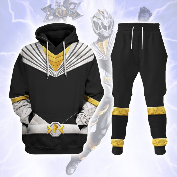 PR Cosmic Fury Black Ranger Mighty Morphin Cosplay Costume - Hoodie Set PRHS105 HSQT4338