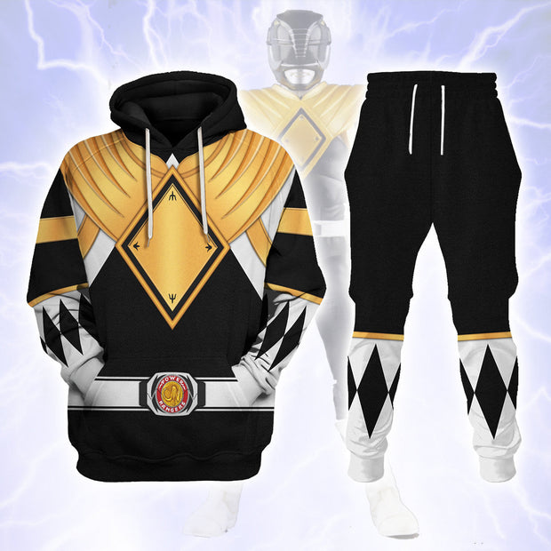 PR Black Ranger Dragon Shield Cosplay Costume - Hoodie Set PRHS24