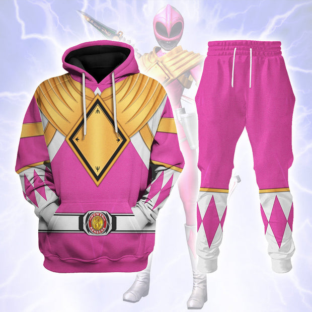PR Pink Ranger Dragon Shield Cosplay Costume - Hoodie Set PRHS26