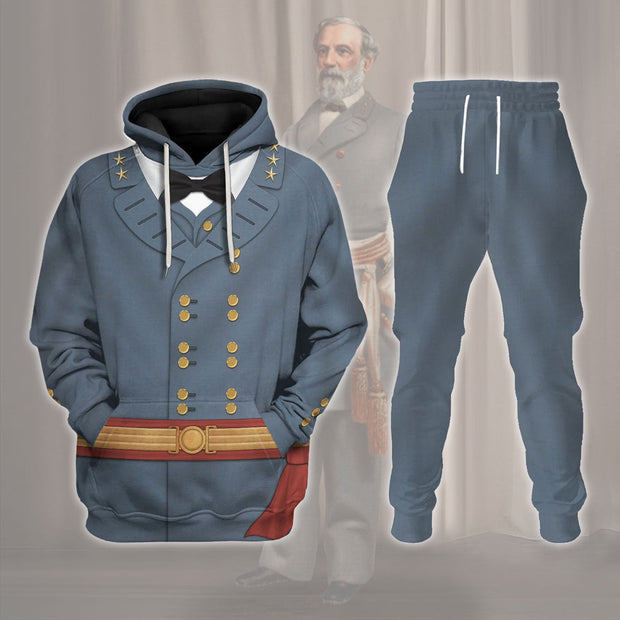 Robert E. Lee American Confederate General Historical Cosplay Costume - Hoodie Set
