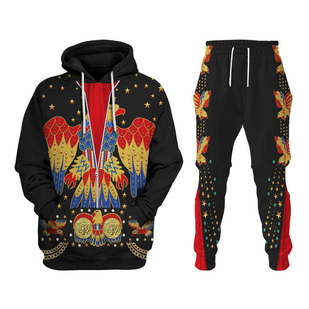 Elvis EAGLE Black Costume - Hoodie Set CSELV012 HSQT4001