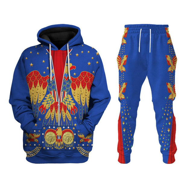 Elvis EAGLE Blue Costume - Hoodie Set CSELV023