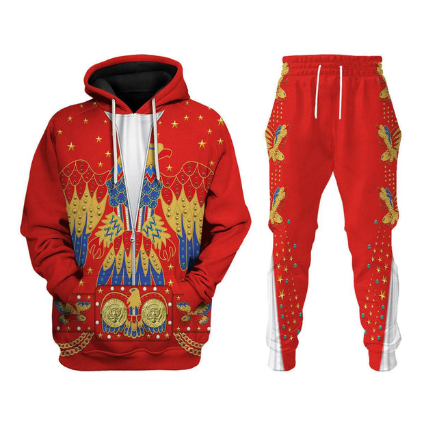 Elvis EAGLE Red Costume Red - Hoodie Set CSELV026 HSQT4006