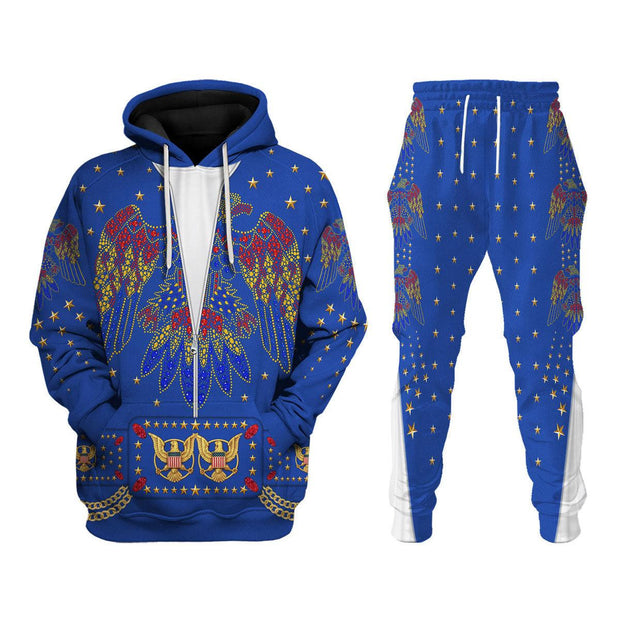 Elvis EAGLE Blue Costume - Hoodie Set CSELV029