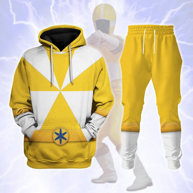 PR Lightspeed Yellow Ranger - Hoodies Sweatshirt T-shirt Sweatpants Hawaiian Tracksuit - HSQT4262 PRHS13