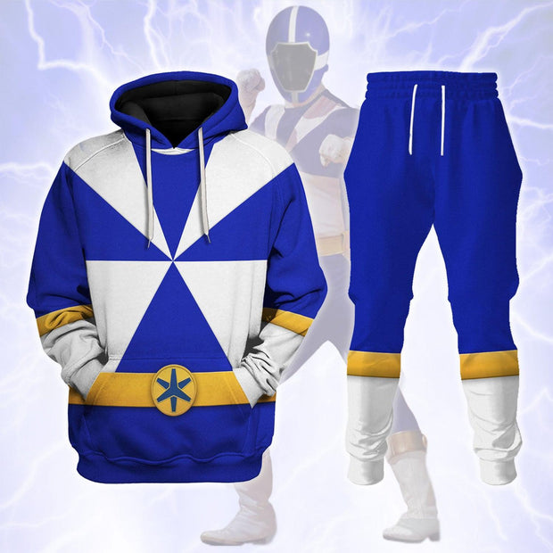 PR Lightspeed Blue Ranger - Hoodies Sweatshirt T-shirt Sweatpants Hawaiian Tracksuit - HSQT4265 PRHS16