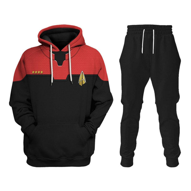Starfleet Command Uniform Hoodie Sweatshirt T-Shirt Sweatpants Apparel STHS035 HSSK015