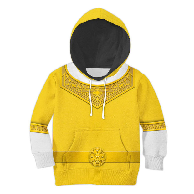 Unisex Kid Tops Yellow Power Rangers Zeo Kid 3D Apparel HSQT4293