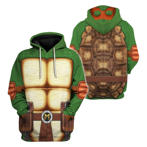 TMNT Michelangelo Ninja Turtles Costume Hoodie Sweatshirt T-Shirt ZipHoodie Sweatpants CSNJS012