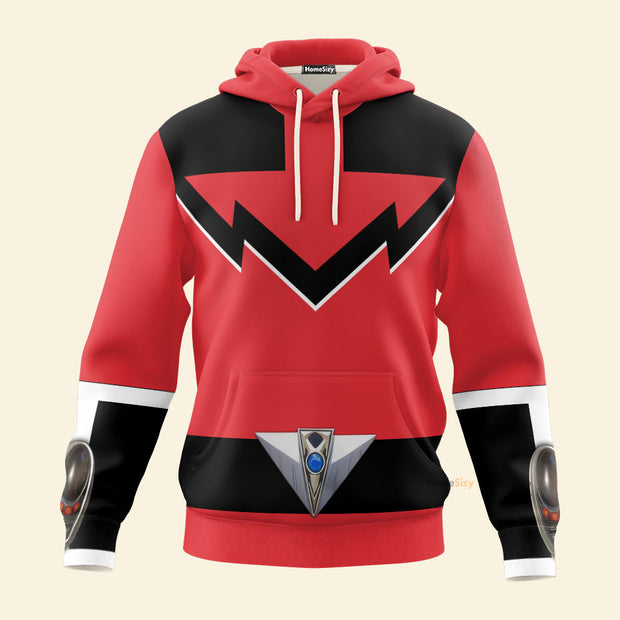3D Power Rangers Time Force Quantum Ranger Cosplay Costume - Hoodie QT402116