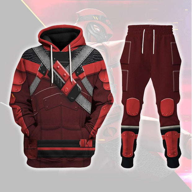 GIJ Red Ninja Viper Costumes Hoodie Sweatshirt T-Shirt CSGIJ046