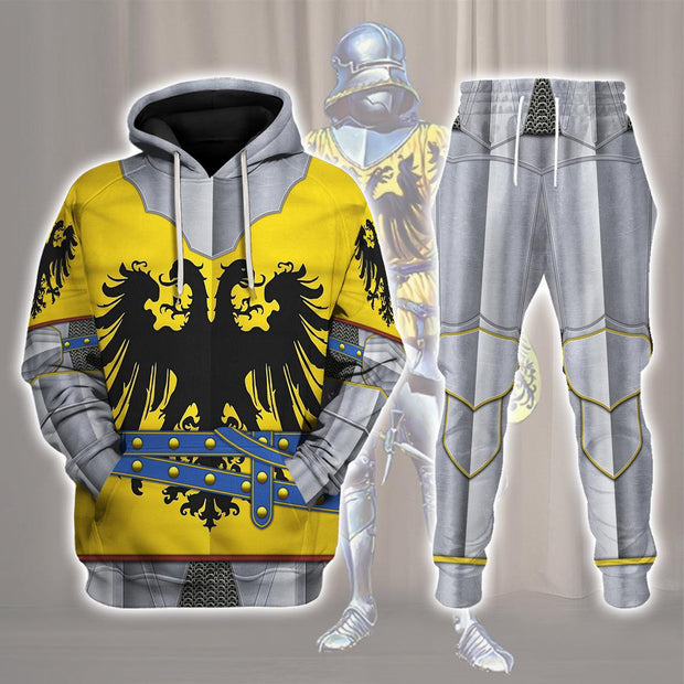 HG 15th Century Holy Roman Empire Knight Costume Hoodie Sweatshirt T-Shirt Tracksuit CSHGC018