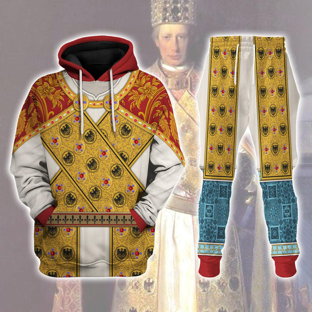 HG Imperial Dress of Holy Roman Emperor Costume Hoodie Sweatshirt T-Shirt Tracksuit CSHGC022