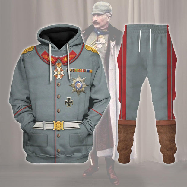 HG Wilhelm II Former German Emperor Costume Hoodie Sweatshirt T-Shirt Tracksuit CSHGC107