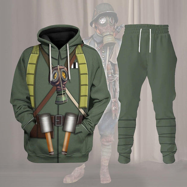 HG WW1 German Sturmtruppen Infantryman Of The Stosstruppen Costume Hoodie Sweatshirt T-Shirt Tracksuit CSHGC058