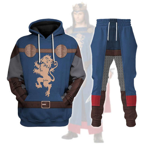 KOE Richard I of England Middle Ages Knight Costume Hoodie Sweatshirt T-Shirt Tracksuit CSKOE003