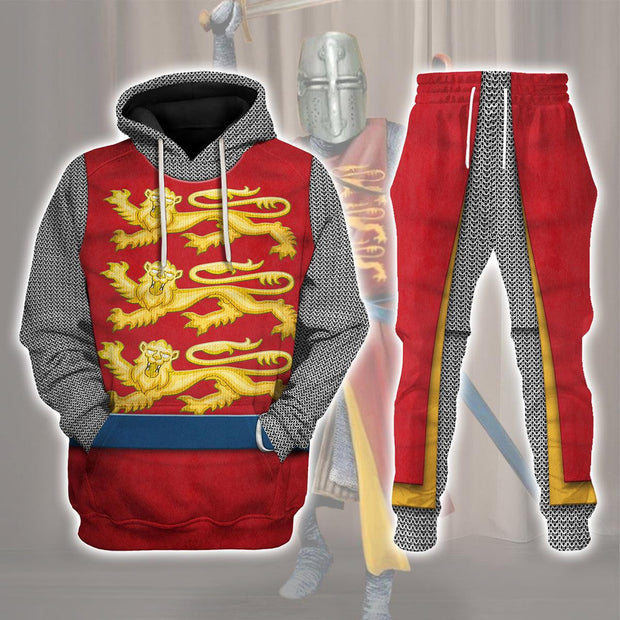 KOE 12th Century English Knights Costume Hoodie Sweatshirt T-Shirt Tracksuit CSKOE029