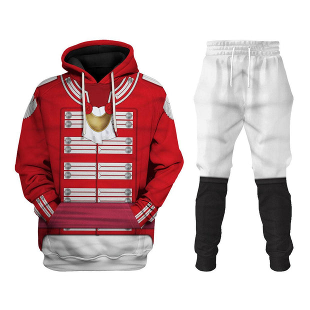 HB 33rd Foot (1st Yorkshire West Riding) Officer-Flank Company-Full Dress(1812-1815) Uniform All Over Print Hoodie Sweatshirt T-Shirt Tracksuit CSHBC034
