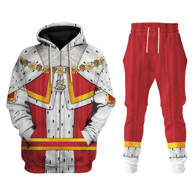 HB Charles II King of England Costume Hoodie Sweatshirt T-Shirt Tracksuit CSHBC073