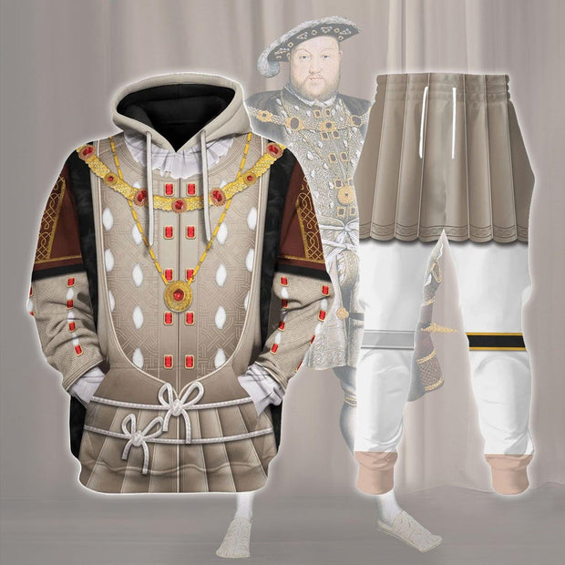 HB Henry VIII King of England Costume Hoodie Sweatshirt T-Shirt Tracksuit CSHBC094
