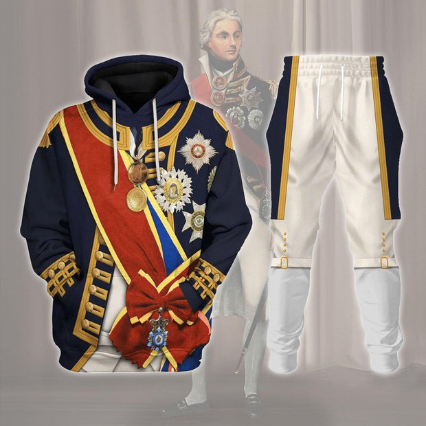HB Horatio Nelson 1st Viscount Nelson Navy Sailor Costume Hoodie Sweatshirt T-Shirt Tracksuit CSHBC096